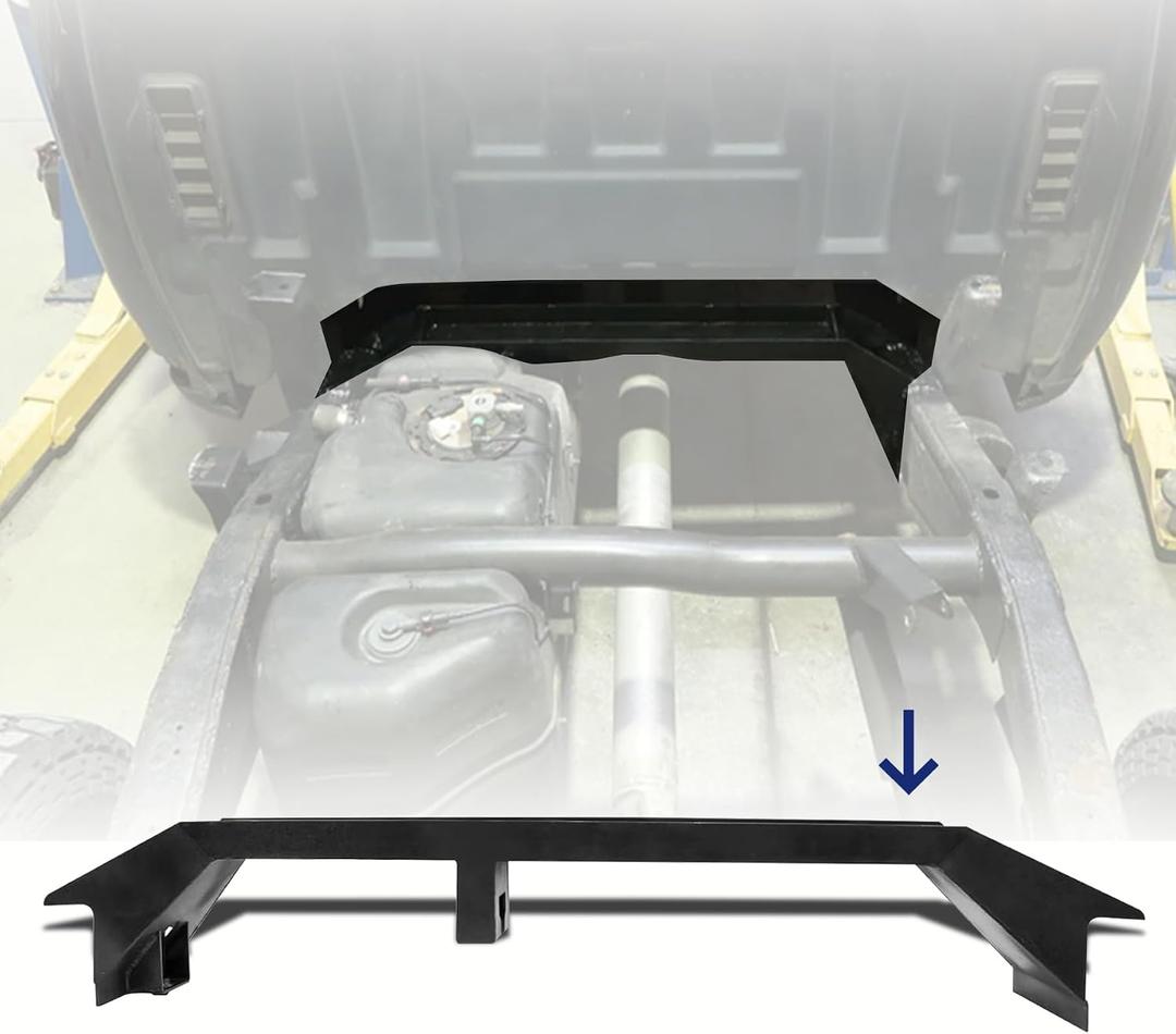 TRUKVORA Front Fuel Tank Crossmember Fit for 07-14 Silverado Sierra 1500 Extended & Crew Cab Only, Front Gas Tank Crossmember, Weld-On 11GA E-Coated Steel, Frame Rust Repair for Chevy and GMC
