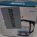 Cosori Electric Kettle, No Plastic Contact With Water, Wide Mouth For Easy Cleaning, Auto Shut Off, 1.7L Tea Kettle & Hot Water Boiler, Water Heater & Teapot, Borosilicate Glass, Black, 1500W (1.8 Quarts)