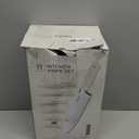 CAROTE 11 Pieces Knife Set with Block for kitchen, Stainless Steel Razor-Sharp Blade, Triple Riveted Ergonomic Handle, Wooden Magnetic Block, Essential Knife Block Set, Beige (White-WS)