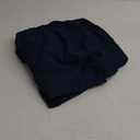 Amazon Basics Lightweight Ruffled Bed Skirt, Classic Style, Soft and Stylish 100% Microfiber with 16" drop-Queen, Navy Blue, Solid