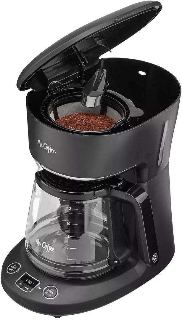 Mr. Coffee® 12-Cup Programmable Coffeemaker, Brew Now or Later