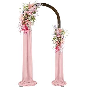 6.89 ft Wooden Wedding Arch Large Balloon Arch Backdrop Stand, Wood Arch Arbor Arch Frame for Wedding, Proposals, Valentine's Day, Garden Decoration