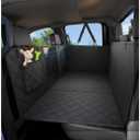 HOCHO Truck Dogs Seat Cover for Back Seat, Upgraded Hard Bottom +65% Space 400LBS Holding Dog Seat Cover Extender for Full Size Truck/SUV F150 Silverado RAM1500 GMC Tundra Titan