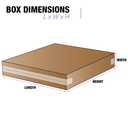 Tape Logic TL26620FOL Side Loading Boxes, 26" x 6" x 20", Kraft (Pack of 10)