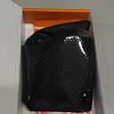 MEWANT Steering Wheel Cover for Yoke Style Steering Wheel for Tesla Model S 2021-2023 / Model X 2021-2023 Made of Black Microfiber Leather