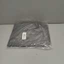 LIBERECOO Round Vinyl Fitted Tablecloth with Flannel Backing Elastic Edge Table Cover Waterproof Stain-Resistant Wipeable Tablcloths Fits 45-56" Round Tables (Carbon Gray Wood)