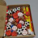 Chivao 36 Set Sports Pencils and Erasers for Kid Baseball Soccer Football Sports Theme Party Favors for Students Back to School Stationery Birthday Gift Supplies Rewards Teacher Prizes