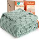 Bedsure GentleSoft Sage Green Throw Blanket for Couch - Checkered Fleece Blankets Christmas Gifts for Women Men Girls, Cute Soft Cozy Throw for Bedroom Home Decor Gifts, 50x60 Inches