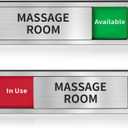 Massage Room Door Sign,Do Not Disturb- Spa Room In Use/Slider Sign for Wellness & Health Centers Business Vacant Occupied Privacy Spa Decor