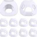 TrelaCo 14 Pcs Sleep Disorders Mask Liners Size Medium Full Face Masks Cover for Sleep Apnea Protector Mask Cushion Cotton Liners Skin Protector Reduces Skin Irritation Noisy Air Leaks Supplies