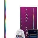 YOSION Smart RGB Corner Floor Lamp, 5.3FT Height LED Standing Lamp with APP/Remote Control, for Living Rooms, Bedrooms, and Gaming Rooms