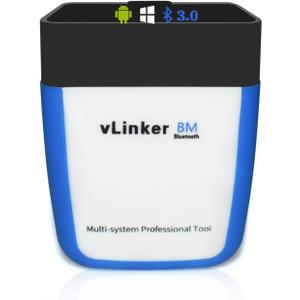 Vgate vLinker BM OBD2 Bluetooth Code Reader, OBDII Scan Tool for Android & Windows - Made for BimmerCode