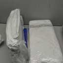 Goose Feather Pillows Queen Size Pack of 2 - Hotel Down Bed Pillow for Sleeping, Soft 600 Thread Count Cotton Cover, Fluffy Support Surround Fill Polyester for Side, Stomach, Back Sleepers