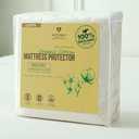 Waterproof Organic Mattress Protector Queen - Organic Cotton Breathable Mattress Pad Cover - 250 GSM Comfort - Deep Pocket - Fitted Comfort