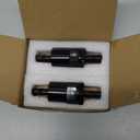 3/8" Billet Inline Fuel Filter 30 Micron Anodized Aluminum Black 2PCS