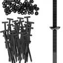 2 x 100 PCS Nylon Universal Cable Tie Buckle,Cable Tie Buckle,Used for Automobile Maintenance and the Fixation Between Two Objects