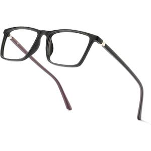 Reading Glasses for Men and Women, Spring Hinge Anti Blue Light Readers, Computer Eyeglasses (Black)