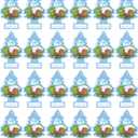 Little Trees Cardboard Hanging Car, Home & Office Air Freshener, Summer Linen (Pack of 24)