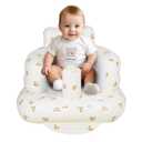 AirSwim Inflatable Baby Seat, Inflatable Baby Chair for Babies 3 Months and Up, Summer Blow Up Chair with Built in Air Pump, Infant Floor Seats for Learning to Sit, Palying, Camping, Bear Head