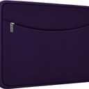 Laptop Case 14 inch, Shockproof Protective Laptop Cover Briefcase Carrying Computer Bag with Accessory Pocket Portable Computer Sleeve for 14" MacBook, HP, Dell, Lenovo, Acer, Dark Purple