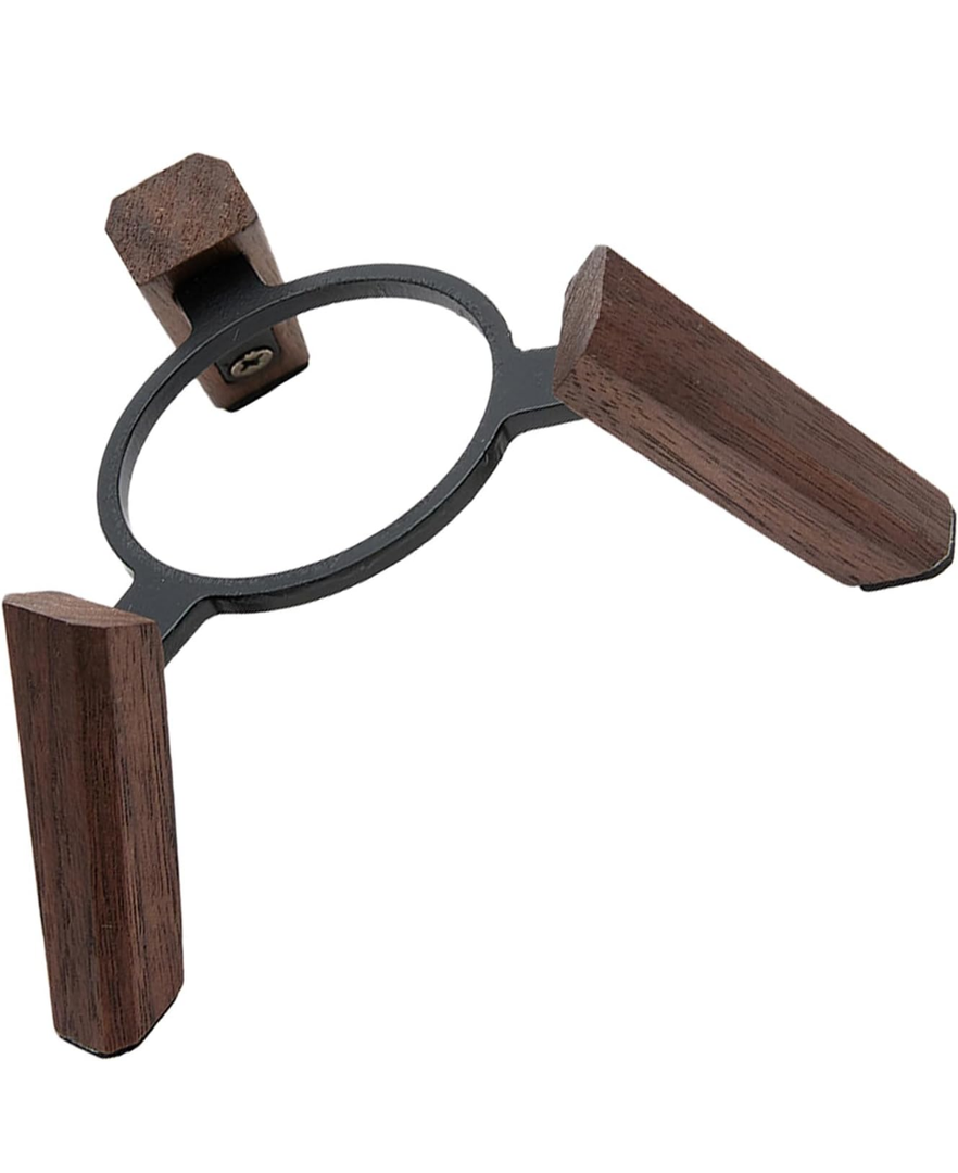 Metal Wood Desktop Stand Holder for Bluetooth-Compatible Speakers, Antislip Base with Silicone Mats