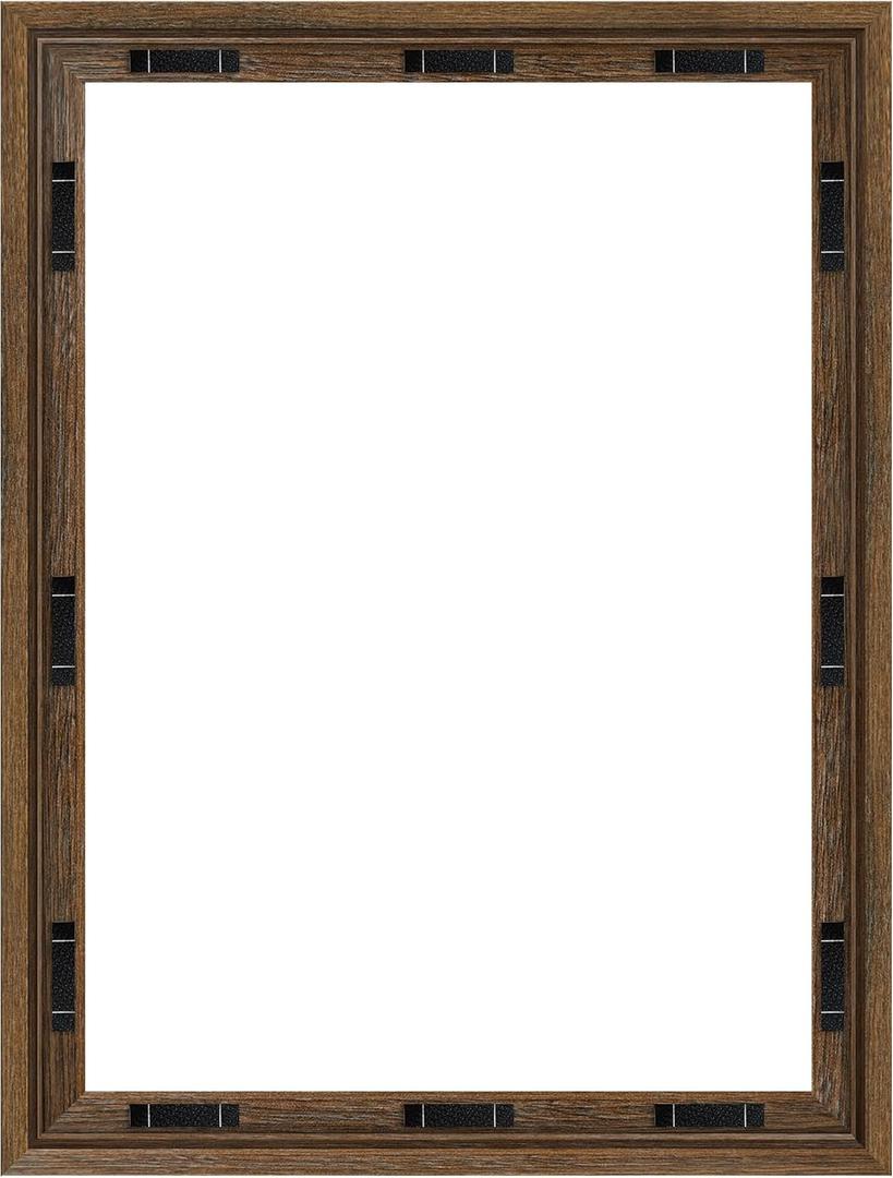 Abtgt 16x20 Canvas Floating Frame with 0.9" Deep, Brown Floater Frame for Canvas Paintings with Adhesive, Vertical or Horizontal Wall Art frame for Prints Oil Painting Diamond Decor, 1 Pack.