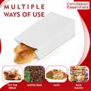 Concession Essentials 4lb White Paper Bags - Pack of 150ct. White Paper Lunch Bags. Great for Holiday Cookie Bags and Arts and Crafts., (CEwhite4lbPaperBag-150CT)