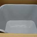 Extra Large Litter Box with High Sides 25.27" Lx17.83 Wx13.11 H,Anti-Splashing,Tool-Free Assembly,Multi Kitty Cat Litter Box,Jumbo (Grey)