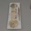 Gold Taper Candlestick Holders,Taper Candle Holders Set of 6,Metal Taper Candle Sticks Stand Holders,Modern Decorative Candle Holders for Wedding Certerpieces,Festive, Mantel,Home,Party (French Glod)