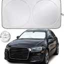 EcoNour Car Windshield Sun Shade | 2025 Upgraded Innovative NoLightPass Technology for Maximum Coverage | Foldable Sun Shade Keeps Your Vehicle Cool | MustHave Car Accessories | Small (59" x 29")