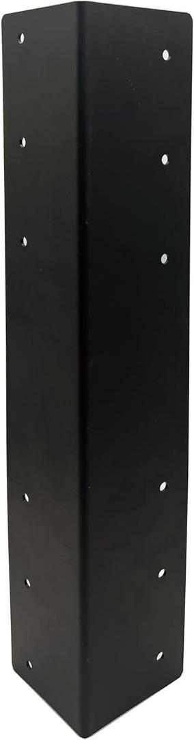 Hi-Flame 4Pcs 17" Garden Raised Bed Corner Brackets with Screws for 20"-24" Furniture Flower Vegetable Planter Garden Bed (17" Black, Set of 4)