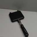 Hot Sandwich Maker, Grilled Sandwich Toaster for Small Bread Pancake, Double Sided Non-Stick Frying Pan, Stovetop Sandwich Grill Press Flip Pan for Camping Kitchen (Inside 5.4" L x 4.7" W)