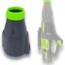 Short Nozzle, Compatible with Greenworks Blower Series 760-515, 19 cm Length, TPU Tip Protection, Black with Green Accents