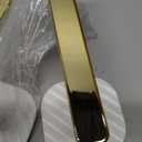 Queekay Curtain Holders Gold Curtain Holdbacks Self Adhesive Drapery Tiebacks L Shaped Hooks Nordic Style Window Treatment Holdbacks for Home Office Decor(Beige,2 Pcs)