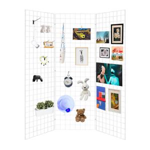 Commercial Grade Gridwall Panels – Z Unit Includes Three 2' X 6' Panels White Finish Works with All Grid Fixtures and Accessories