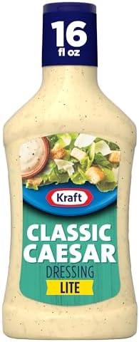 Pack Of 2 Kraft Lite Classic Caesar Dressing, 16 fl oz Bottle, BBD: 08/18/2025