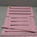 Suzile Pink Wooden Baby Shower Crate Closet Wood Basket for Gifts with Handle Boy Girl Clothes Gender Reveal Storage Box for Newborn New Parent 