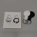 Tracker Tags-2 Pack Compatible with Apple Find My (iOS Only) Bluetooth Tracker, Smart Keys Finder and Item Locator with Waterproof Case for Wallet Luggage Backpack (Android Need Download App)