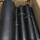 Muzata 4 PCS 50FT Black Under Deck Drainage System Trough HDPE Waterproofing Membrane Fit for 12" Joist Spacing M059
