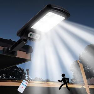 Viruhaka 2 Pack 100W Solar Street Lights - Outdoor, Dusk to Dawn, Motion Sensor Security Lights, Suitable for Courtyards, Garage, Garden, Patio, Farm