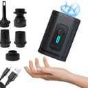 Portable Mini Air Pump Rechargable Perfect for Pool and Beach Inflatables for Mattresses with Carry Bag Includes 6' Charging Cord by MeeA 700mAh