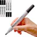 (Bullet Tip-2.2mm,PACK of 6,Black Water-Based ink) Max-View Writer Bold Writing Pen, Low Vision Assistive Writing Tool for Visual Impairment,Odorless,Non-Toxic,No Oil,Alcohol Free