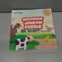 2 x Farm Animal Wooden Puzzle for Toddlers 1-3, Sensory Montessori Toy Classroom Preschool Learning Activities Educational Toy Christmas Stocking Stuffer Gift for Girls 3-5, Boys 2 3 4 5 Year Old Baby