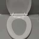 Toilet Seat Cover Elongated  Durable PP Toilet Seat with Slow Close Hinges, Easy Clean White Replacement for American Standard Toilets