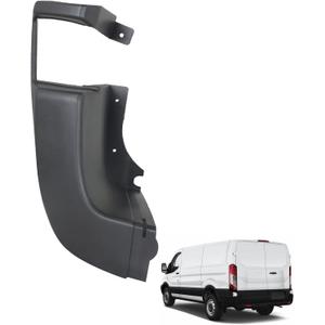 Rear Bumper Side End Cap Cover Left Side Plastic Black Replacement for 2015-2019 Transit T150 T250 T350