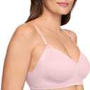 Warner's Womens No Side Effects Underarm and Back-Smoothing Comfort Wireless Lift T-Shirt Bra Rn2231aT-Shirt Bra, Blush, Small