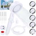 RV Shower Head with Hose, 5+1 Mode High Pressure Shower Head Replacement with On/Off Switch, Water Saving Motorhome Shower Head, Shower Head for RV/Campervan, Caravan
