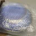 Rubtlamp 60Pcs Clear Blue Plastic Plates, Hammered Blue Plates, Clear Fancy Disposable Plates With Gold Rim Include 30 Dessert Plates, 30 Dinner Plates for Party