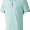 Men's Polo Shirts Short Sleeve Cotton Blend Moisture Wicking Dry Fit Performance Collared Golf Shirts for Men Size 3XL