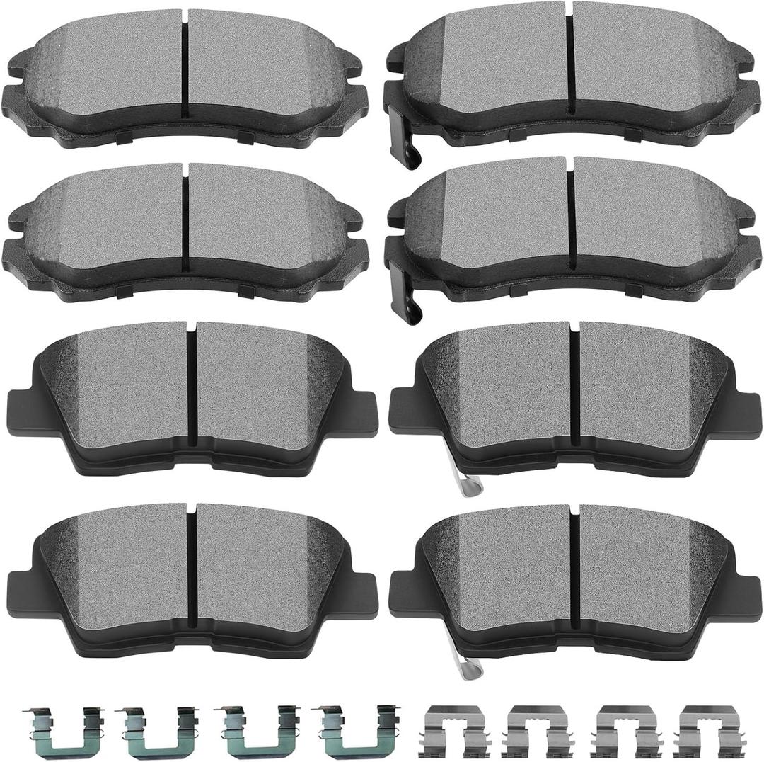 SCITOO D924 D1313 Ceramic Brake Pads Sets Front & Rear Fit For Hyundai For Sonata 2009-2010,For Kia For Soul 2010-2013